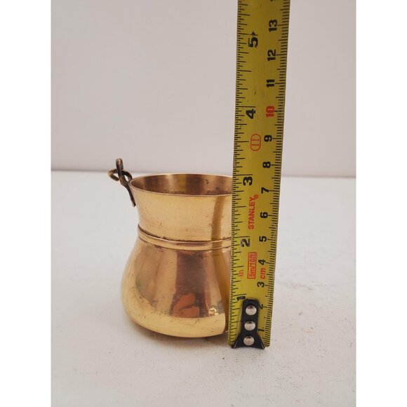 Vintage Brass Pot | Copper Cream - Sugar Bowl - Picture 10 of 10